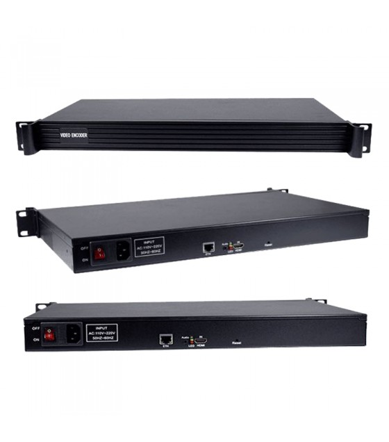 1U chassis Rackmount HD HDMI encoder audio and video encoding HDMI network push live